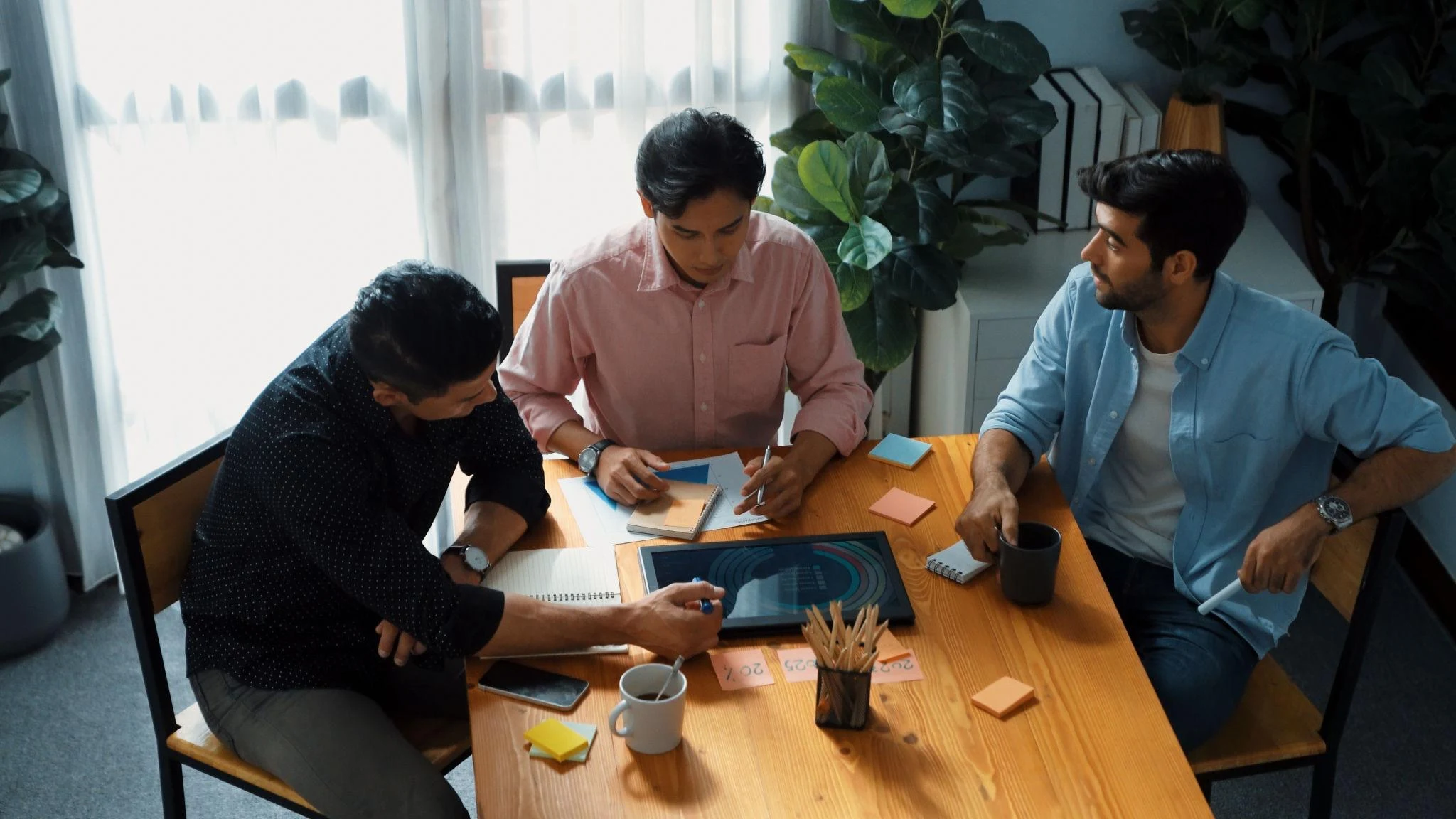 SEO Architecture Team collaborating on topical silo data
